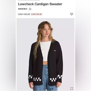 Women's Black Cardigan Sweater